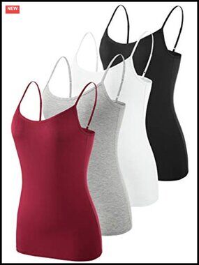 Women's Modal Camisole Adjustable Spaghetti Strap Tank Top